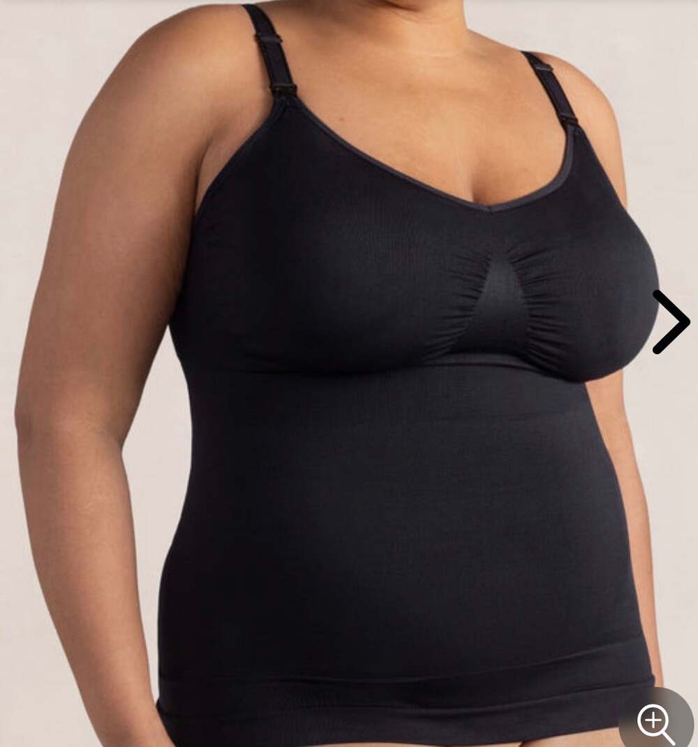 Shapermint Embrace Maternity Clip-Down Nursing Cami Black Size XL #16001 NWT